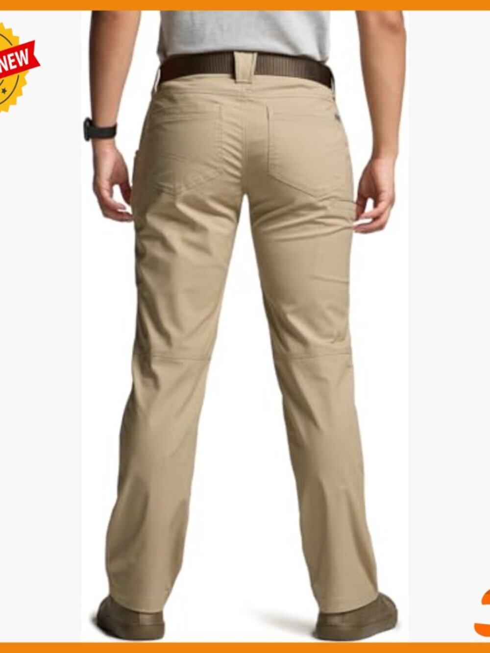 Women's Flex Stretch Tactical Work Pants, Water Resistant, Cargo Pockets - Picture 2 of 7